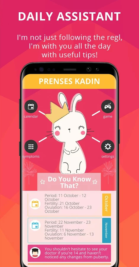 PRENSES KADIN - Period Calendar Ovulation Tracker Android App